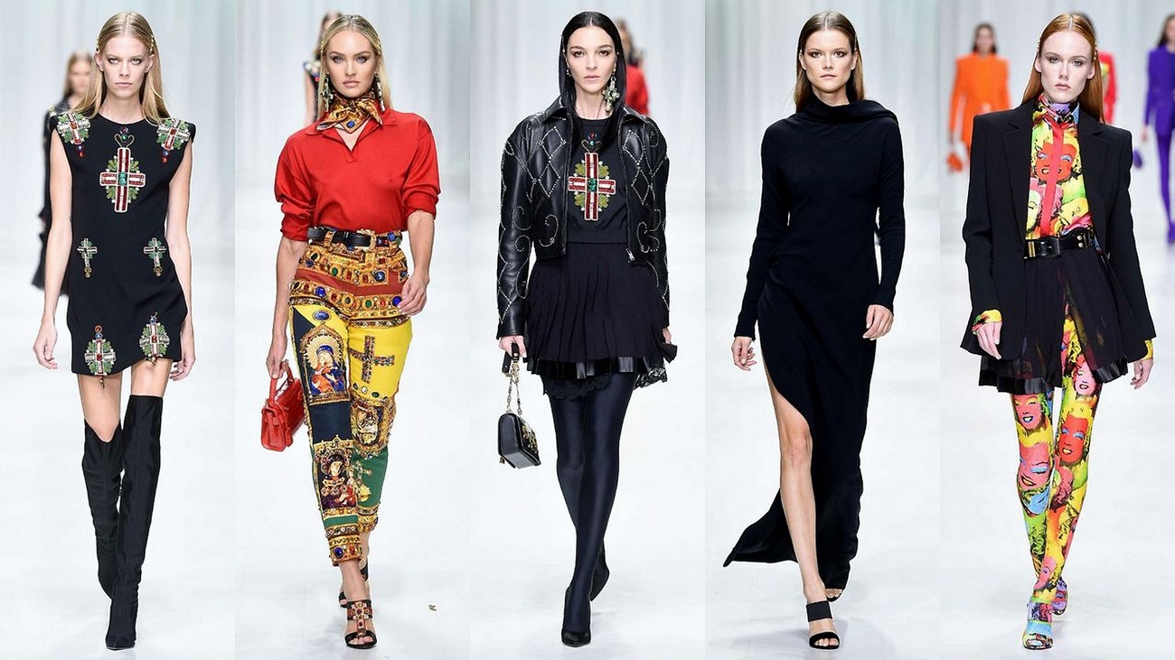 Versace Spring 2018 collection: Remembering Gianni Versace, Versace Spring  2018 review of the collection, homage to Gianni Versace, Remembering Gianni  Versace, Fashionela Vesna Filipovic, Cindy Crawford Versace 2018, Versace  Spring/Summer 1992, Versace