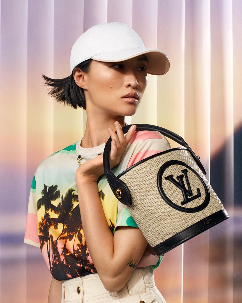 Lea Seydoux Louis Vuitton Capucines Bag Summer 2022 Campaign