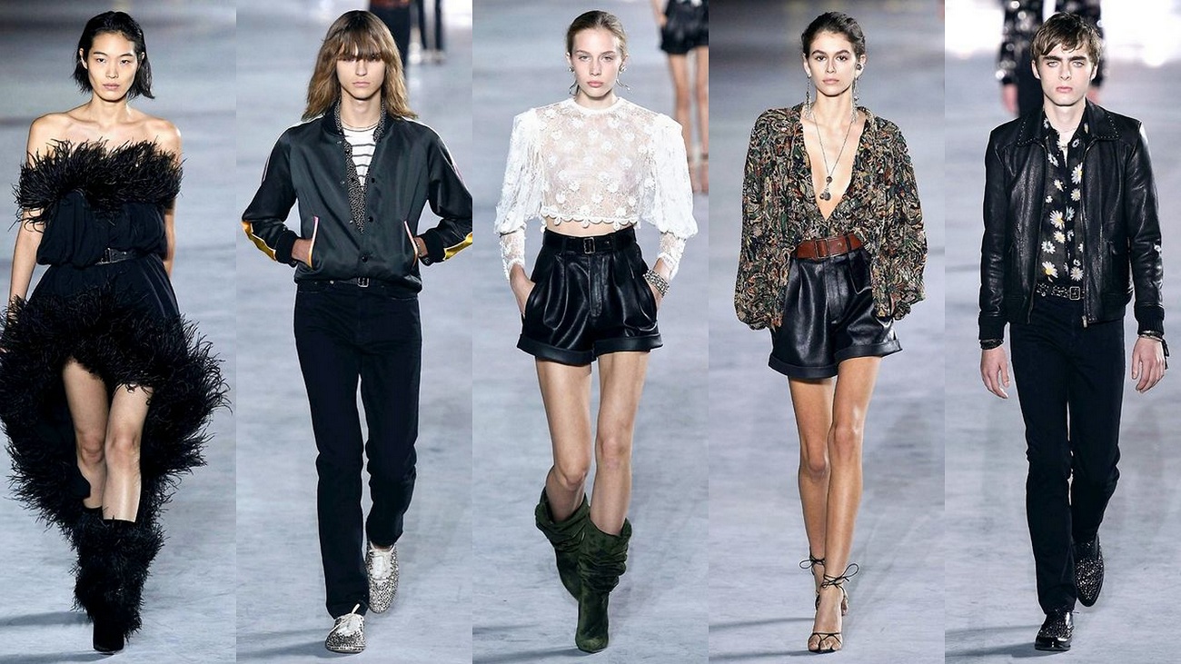 Saint Laurent Spring 2018 collection brought the spirit of Yves Saint ...